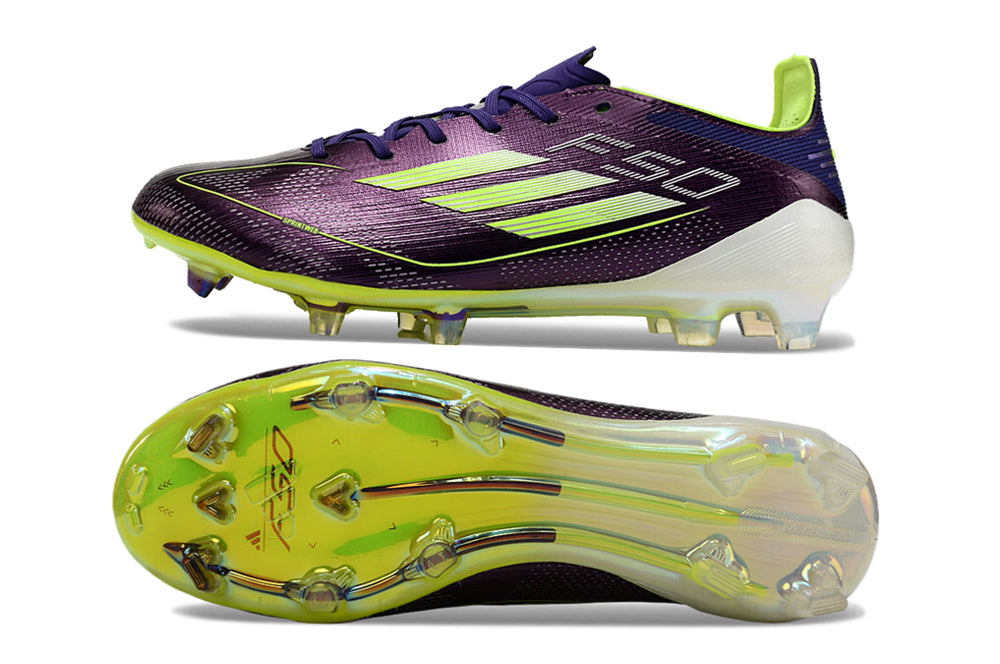 F50 Elite FG Purple Green - 8.5 US
